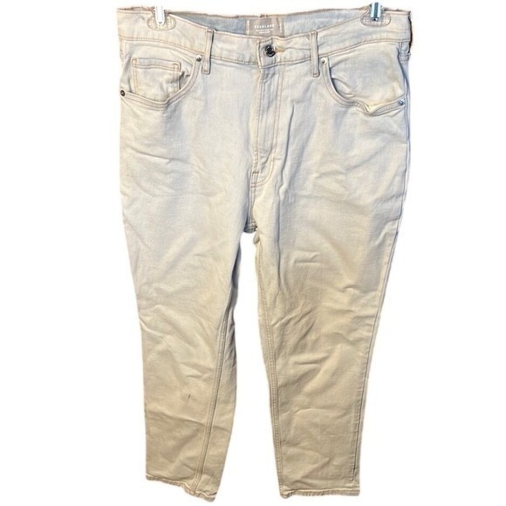 Everlane The Original Cheeky Mom Jean Light Wash Blue Organic Cotton 31R Minimal